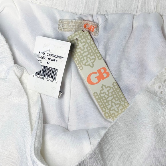 Gianni Bini Embroidered cotton gauze Skirt/ Skort - Picture 5 of 11